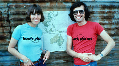 Os fundadores da Lonely Planet nos idos anos 70: Tony and Maureen Wheeler