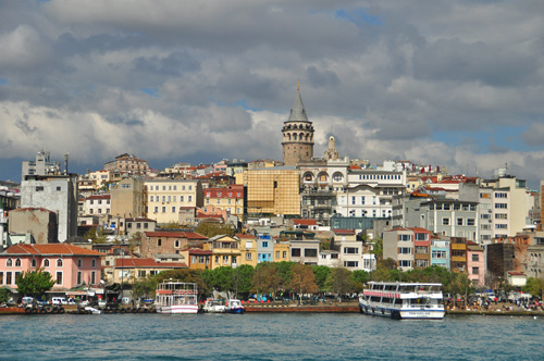 Istanbul vista do Bósforo