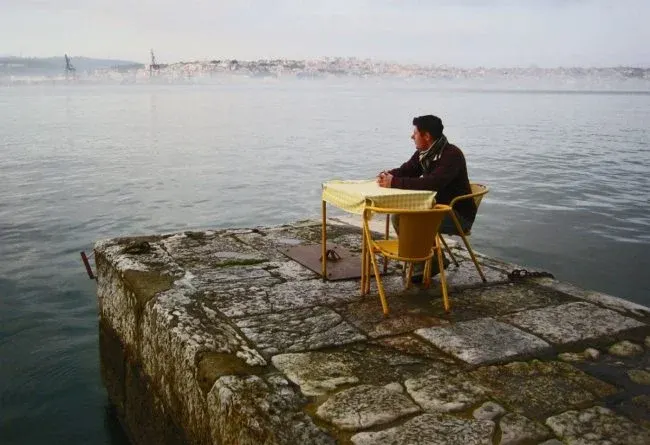 Mark, o meu primeiro anfitrião, em Fevereiro de 2006 na Irlanda. Desde então já me veio visitar duas vezes. Na foto, na margem sul do Tejo.