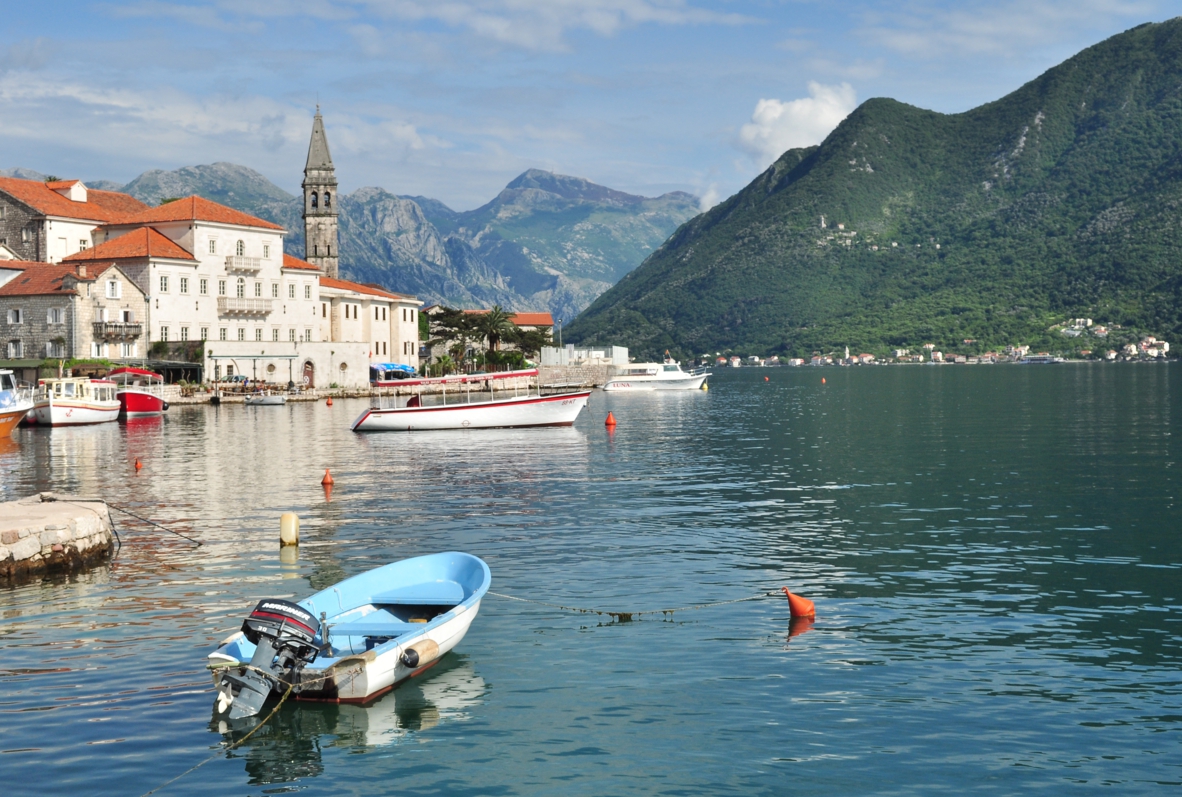 Perast, nas imediações de Kotor