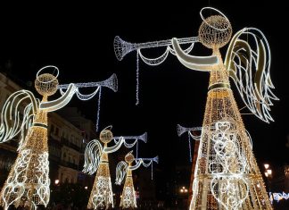 América do Sul, Dias 1 e 2 – De Faro a Medellin Sevilha ao anoitecer