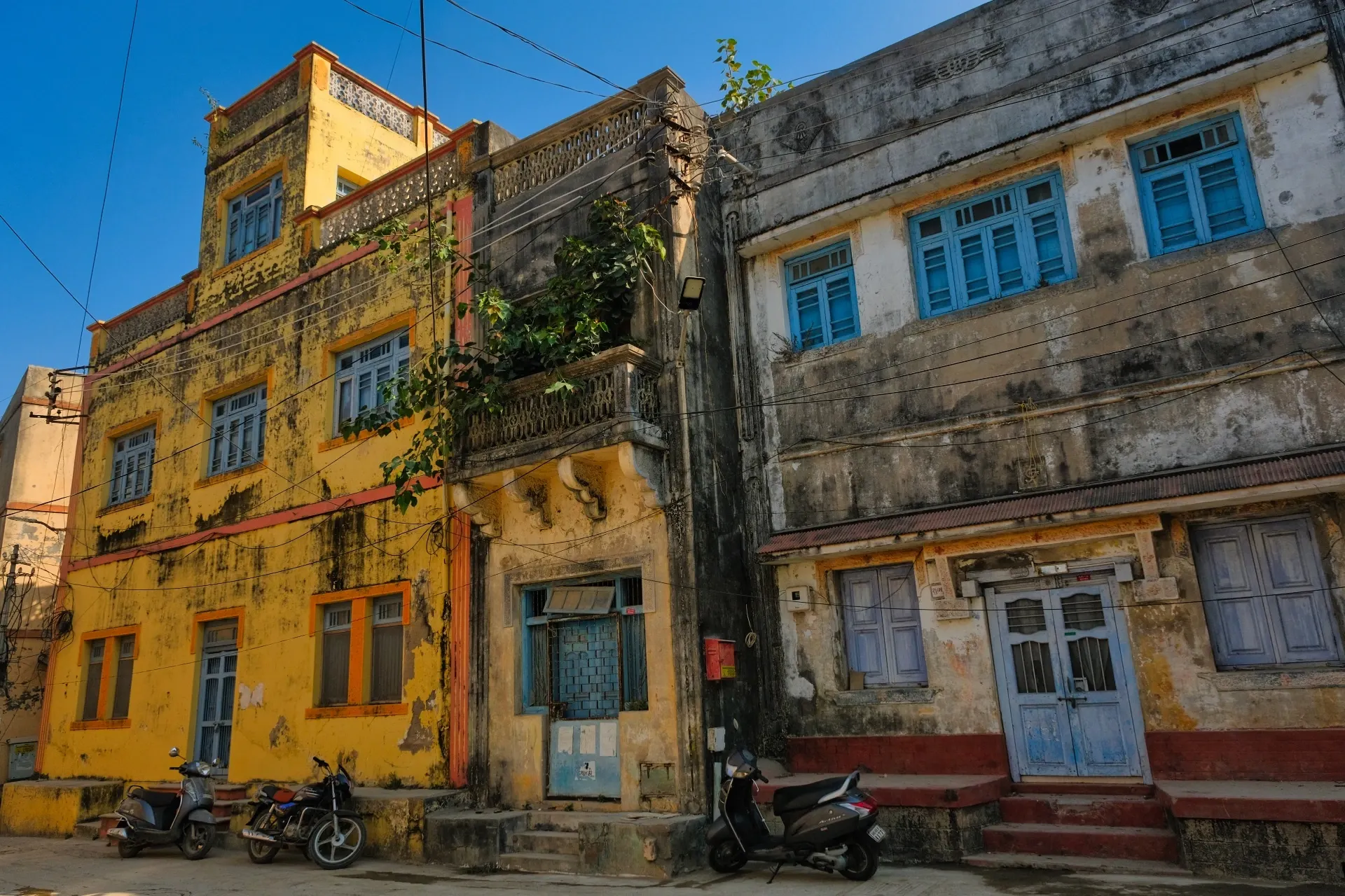 Um aspecto de um bairro hindu de Diu